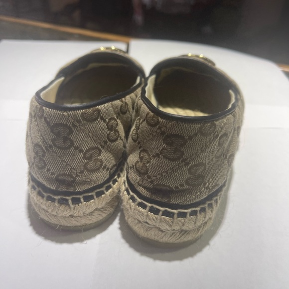 WOMEN'S GG MATELASSÉ CANVAS ESPADRILLE Size 35.5 - Picture 6 of 15